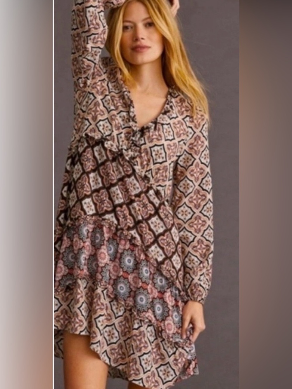 Anthropologie long sleeve dress